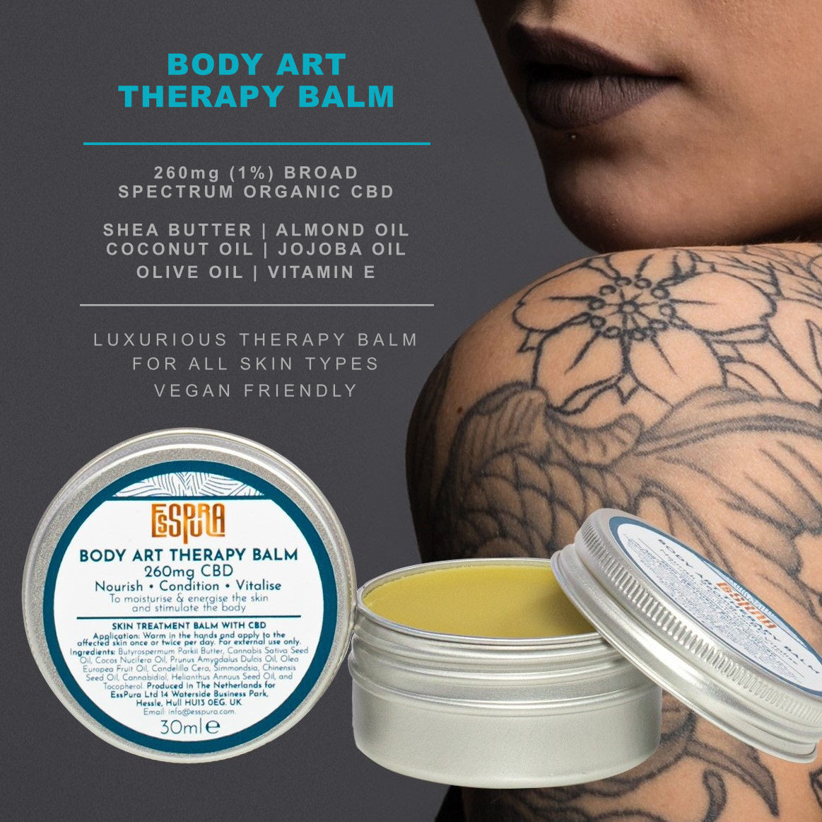 Body Art Tattoo Therapy Balm